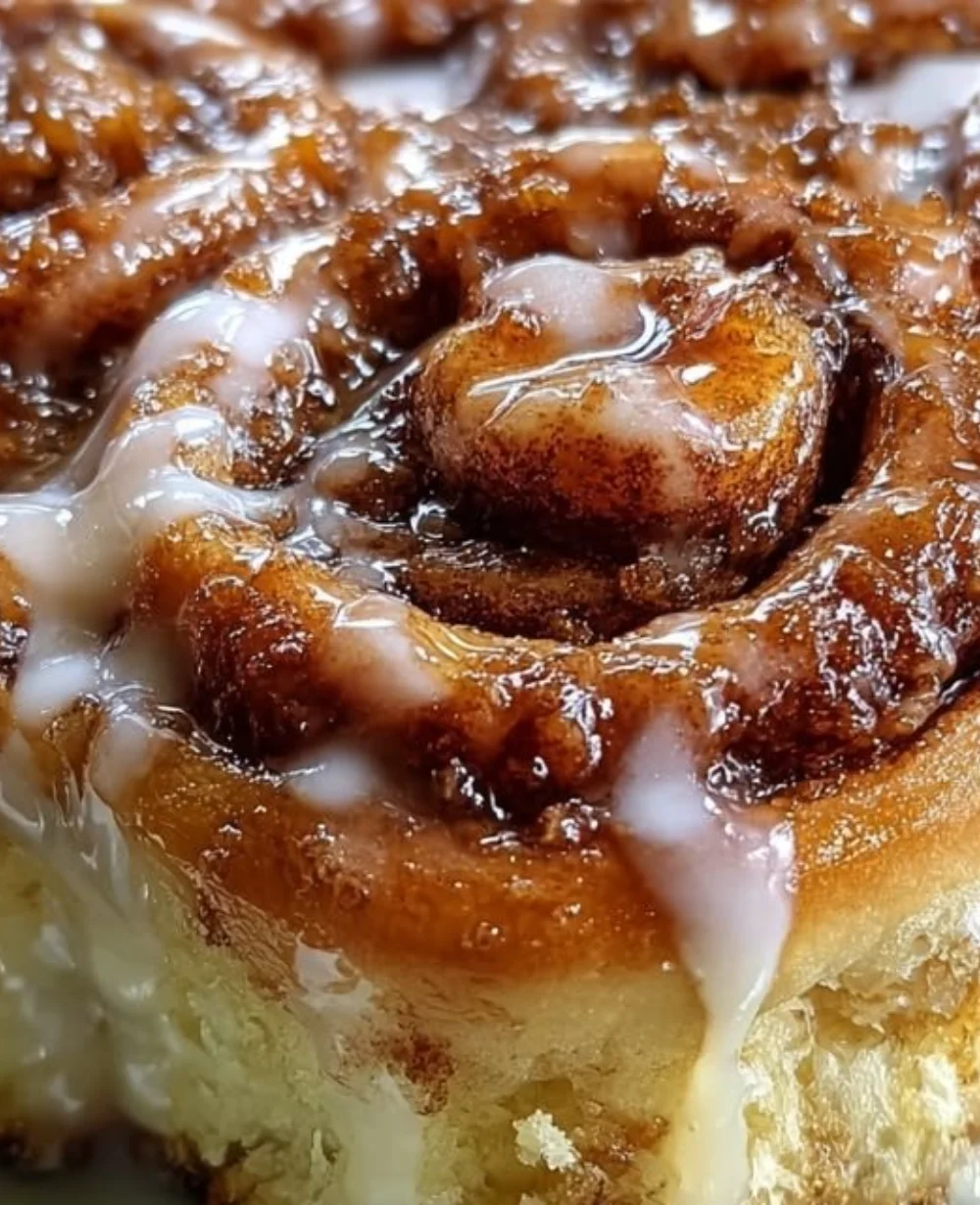 Freshly baked banana cinnamon rolls twisted with warm spices