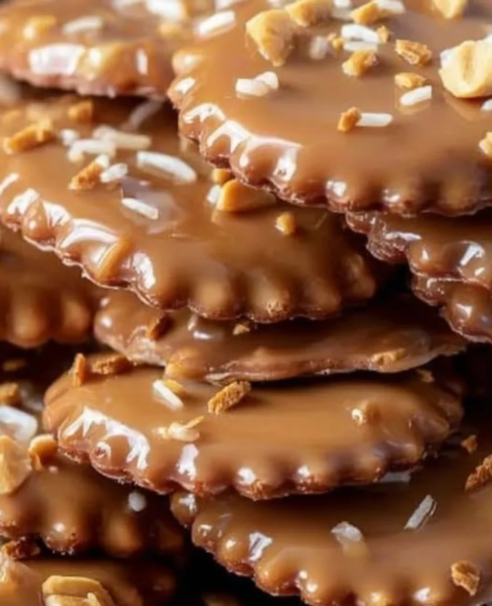 Caramel Peanut Ritz Crackers in a bowl, showcasing their sweet and salty appeal.