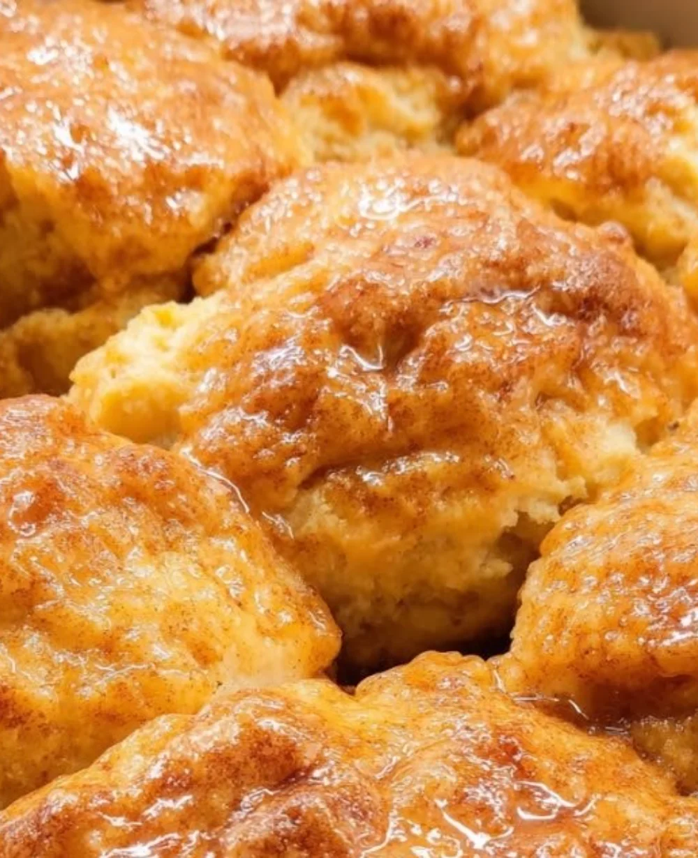 Delicious sweet potato butter swim biscuits on a plate for a cozy morning breakfast