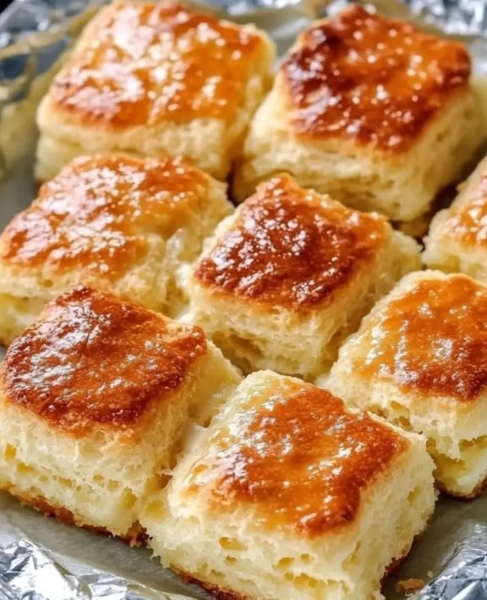 Soft and easy butter dip biscuits fresh out of the oven