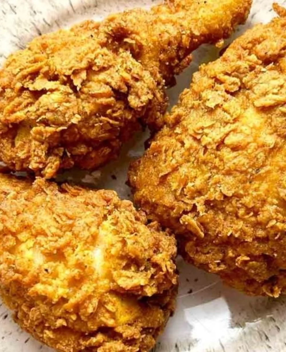 Southern-style fried chicken with golden crunch and juicy interior