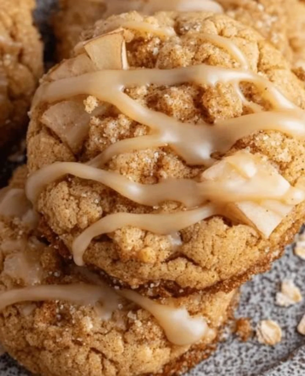 Delicious Crumbl apple pie cookies fresh out of the oven