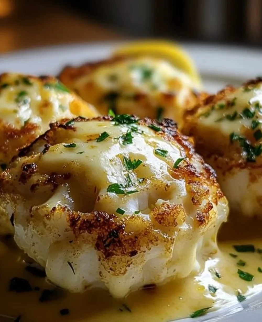 Plate of famous crab bombs, a delicious seafood appetizer