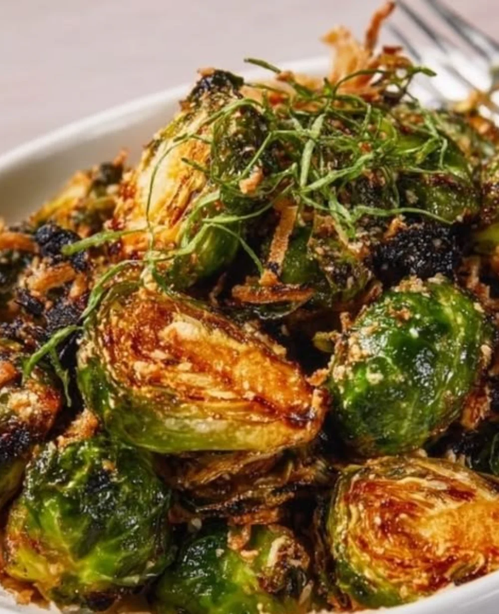 Sea-salted Brussels sprouts cooked to perfection, inspired by Red Lobster