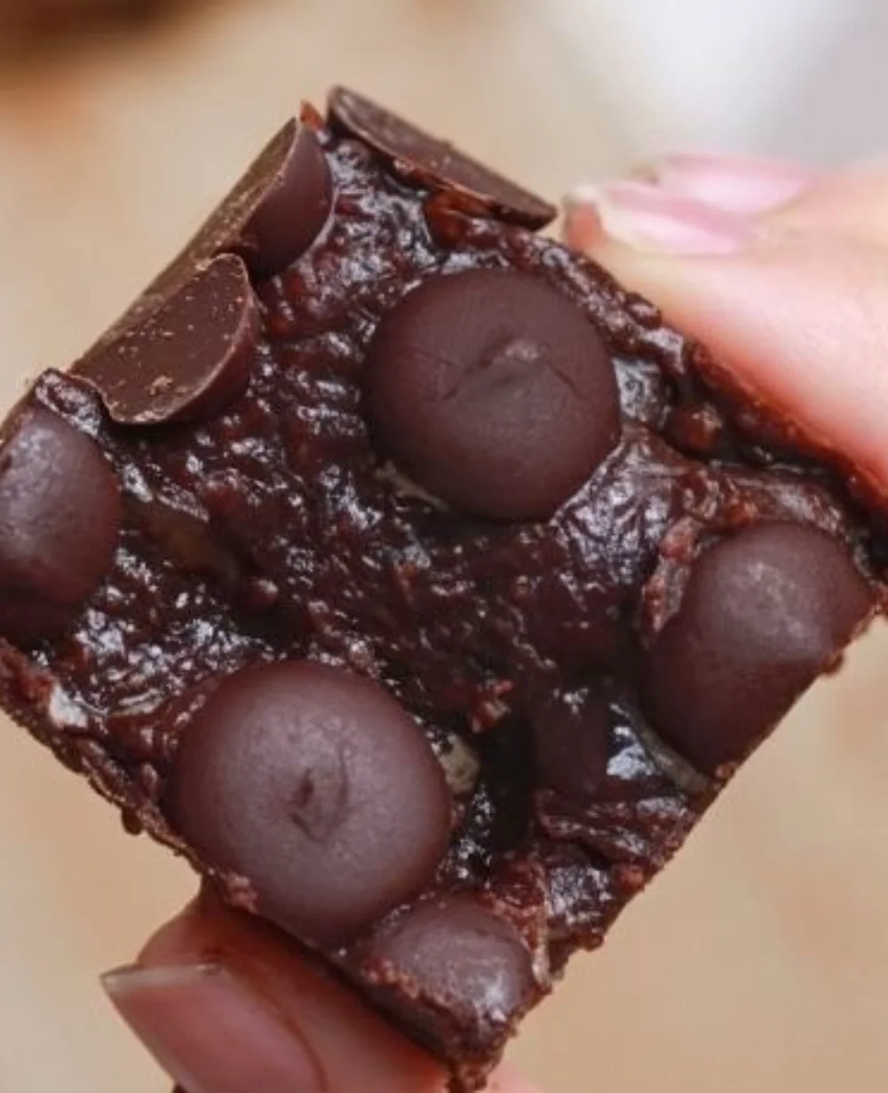Delicious viral cottage cheese brownies with a silky-sweet texture.