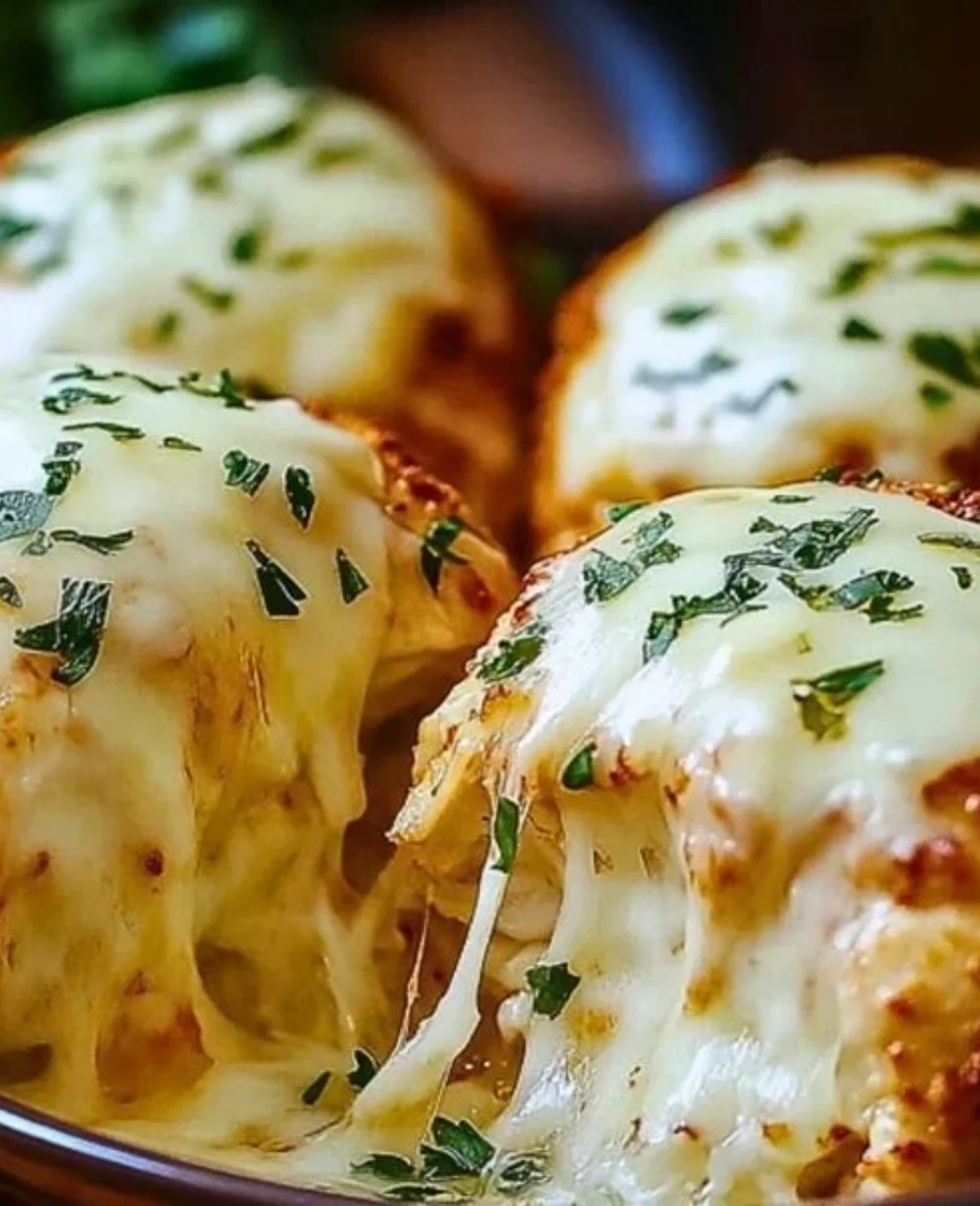 Melted Mozzarella Ranch Chicken Bombs, juicy bites of cheesy goodness