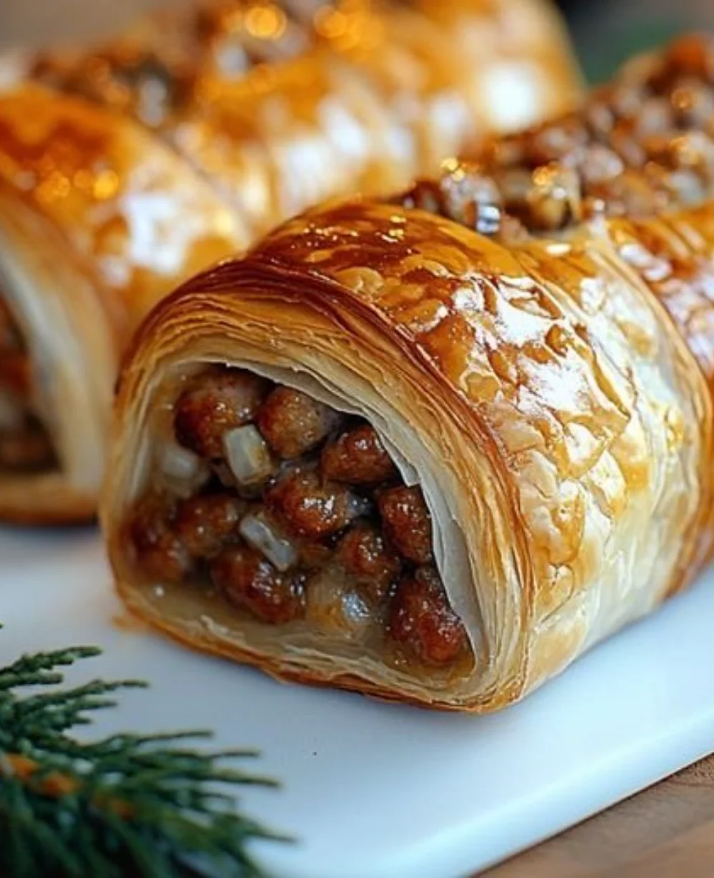 Delicious homemade Christmas sausage rolls perfect for holiday celebrations
