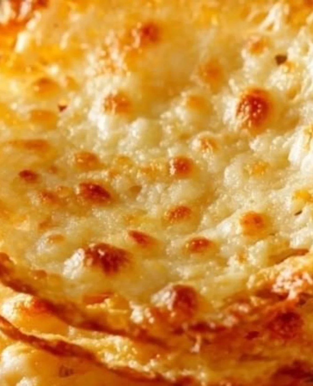 Delicious baked cheese crisps ready to serve as a crunchy snack.
