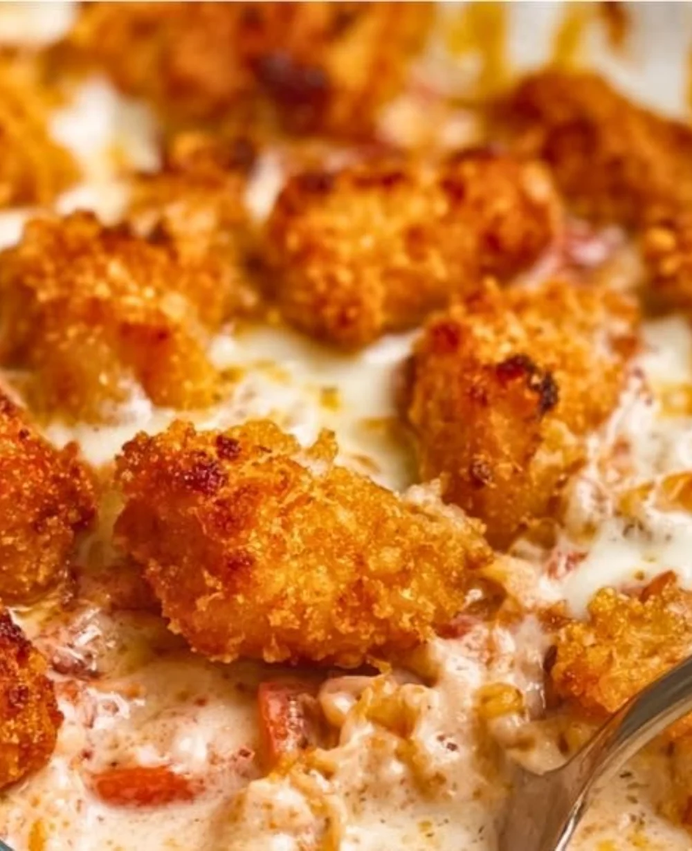 Cottage Cheese Chicken Parm Bowl with fresh ingredients and melted cheese