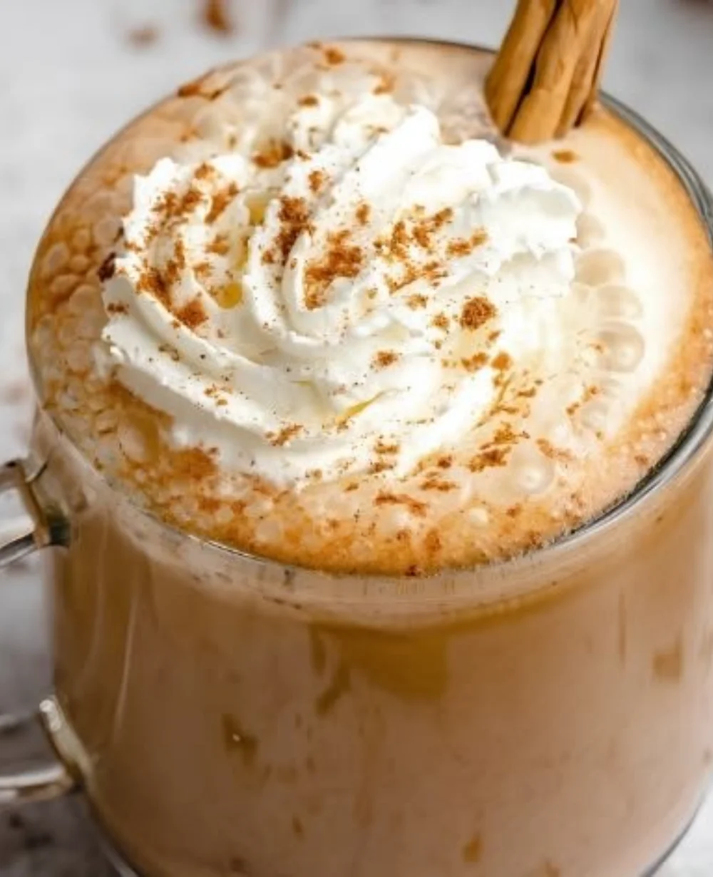 Delicious homemade pumpkin spice latte in a cozy setting