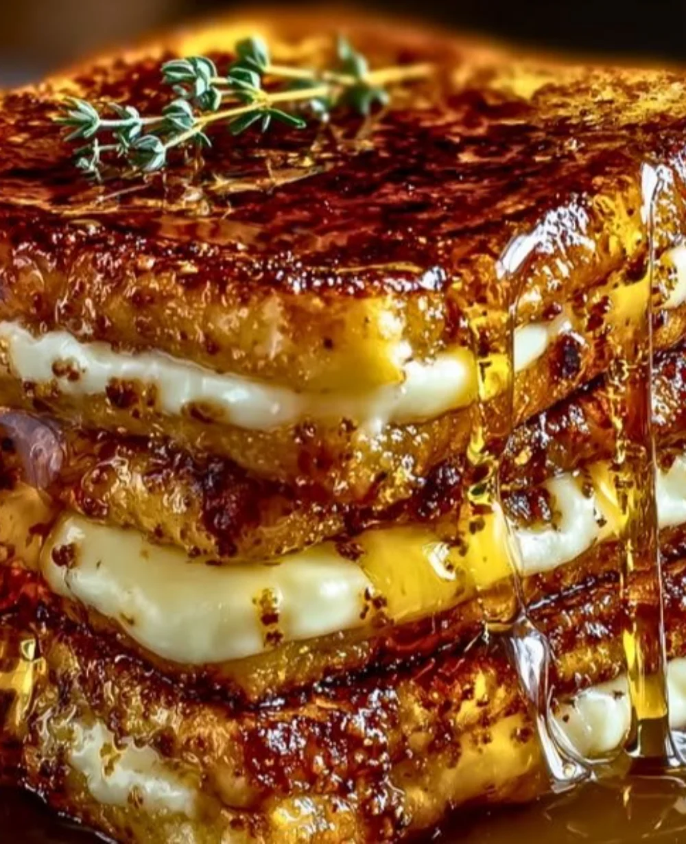 Delicious Crème Brûlée French Toast topped with caramelized sugar and berries