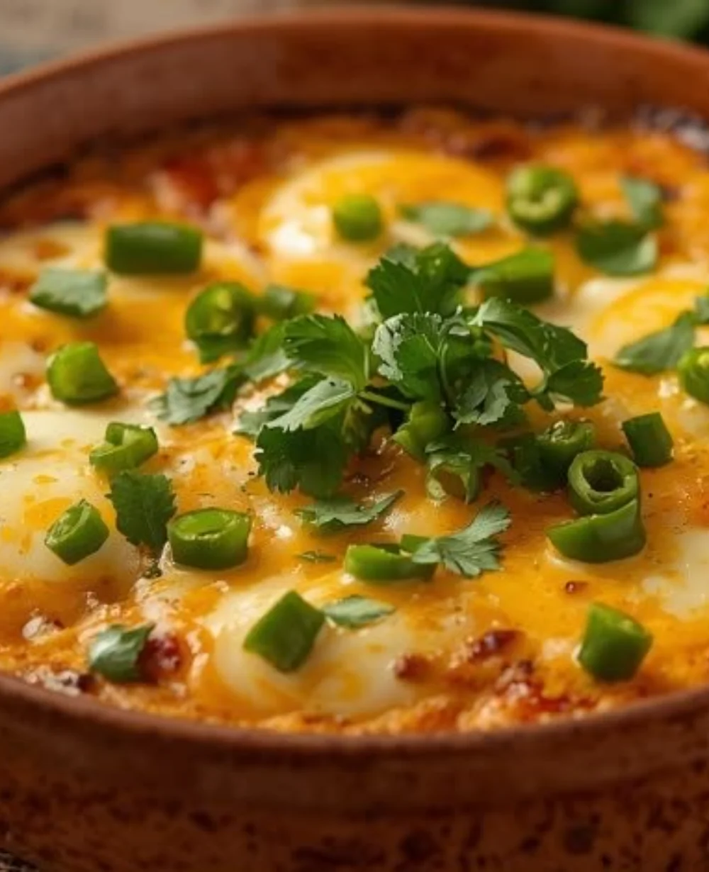 Delicious Hatch Chile Egg Casserole for brunch or breakfast