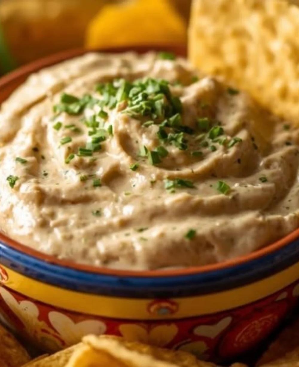 Hatch Chile Frozen Dip served in a bowl, ready for parties and gatherings