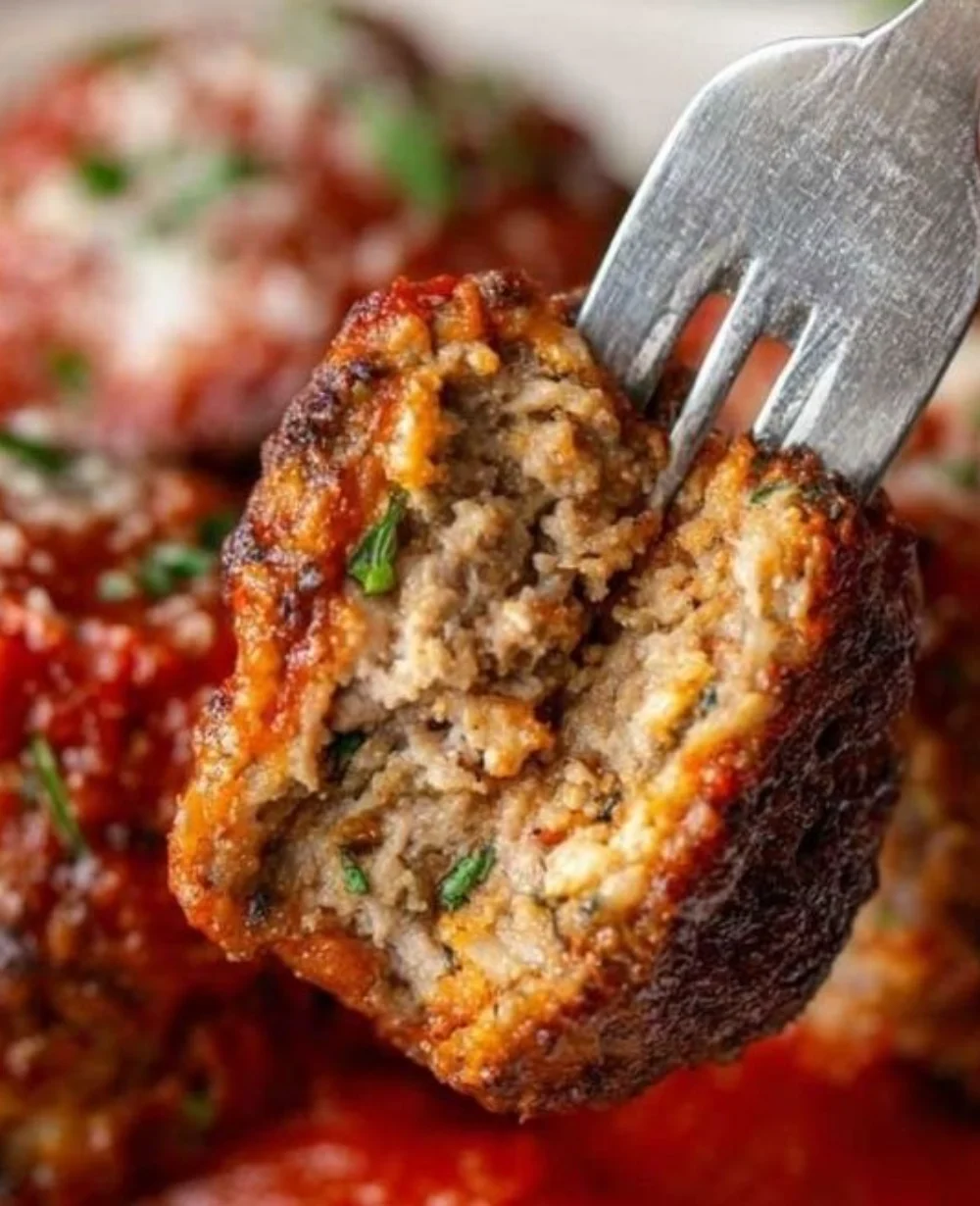 Delicious Italian sausage meatballs bursting with flavor served on a plate