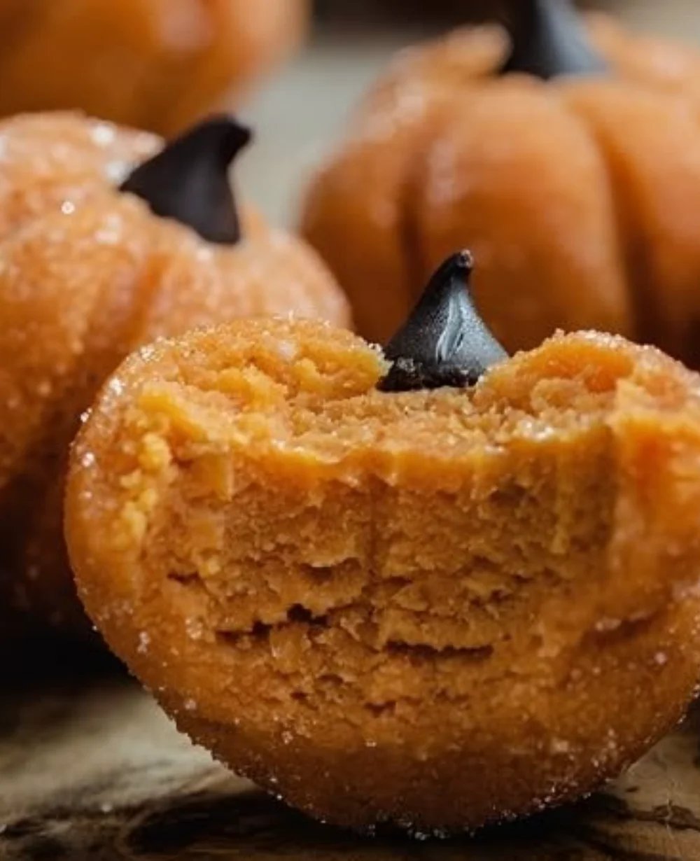 Delicious homemade pumpkin truffles with a creamy filling and chocolate coating